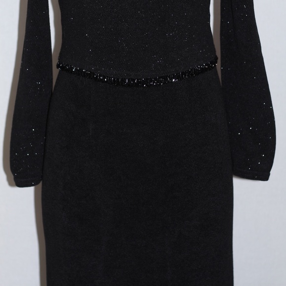 Scott McClintock Petites Black Shimmer Gown - Picture 8 of 15